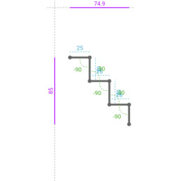 GALVA, 40/10, Dev. 125, Lg....